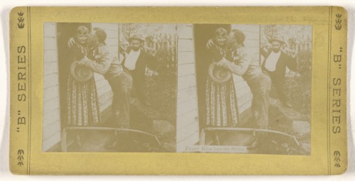 Every Kiss has its Sting; American; about 1880 - 1890; Gelatin silver print