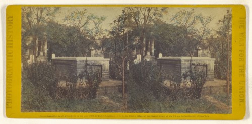 View of John C. Calhoun's Tomb, Charleston, S.C; Edward and Henry T. Anthony & Co., American, 1862 - 1902, 1865; Hand-colored