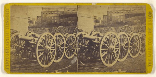 Captured Rebel Guns at the Rockets, Richmond, Va; Edward and Henry T. Anthony & Co., American, 1862 - 1902, about 1861 - 1865