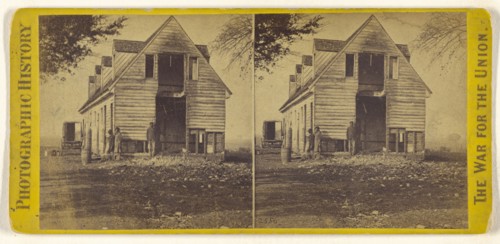 Deserted Rebel Quarters near Dutch Gap, used by our Photographers; Edward and Henry T. Anthony & Co. American, 1862 - 1902