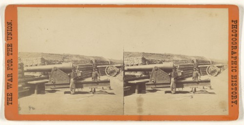 Ft. Brady, James River, Va. View showing part of Battery; Edward and Henry T. Anthony & Co., American, 1862 - 1902, about 1864