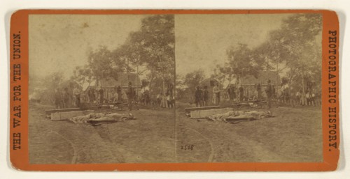 Burial of dead at Fredericksburgh, Va; Studio of Mathew B. Brady, American, about 1823 - 1896, Edward and Henry T. Anthony & Co