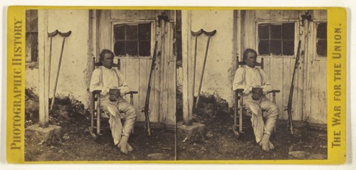 John L. Burns, the old Hero of Gettysburgh, recovering from his wounds; Studio of Mathew B. Brady, American, about 1823 - 1896