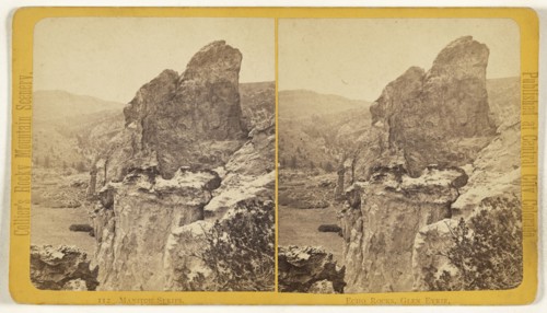 Echo Rocks, Glen Eyrie. Manitou, Colorado; Joseph Collier, American, born Scotland, 1836 - 1910, 1865 - 1870; Albumen silver