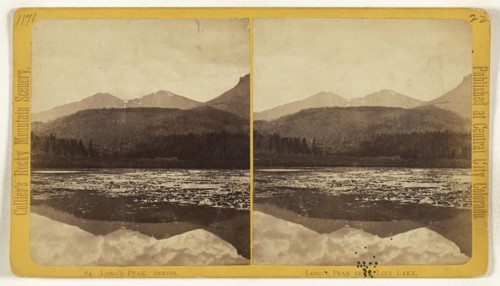 Long's Peak from Lily Lake. Colorado; Joseph Collier, American, born Scotland, 1836 - 1910, 1865 - 1870; Albumen silver print