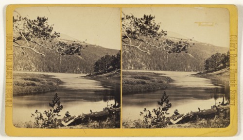Chambers Lake, Looking West. Cache-a-la-Poudre, Colorado; Joseph Collier, American, born Scotland, 1836 - 1910, 1865 - 1870