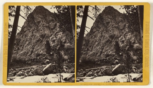 A Dome from Camping Ground. Boulder, Colorado; Joseph Collier, American, born Scotland, 1836 - 1910, 1865 - 1870; Albumen
