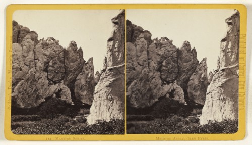 Melrose Abbey, Glen Eyrie. Manitou, Colorado; Joseph Collier, American, born Scotland, 1836 - 1910, 1865 - 1870; Albumen silver