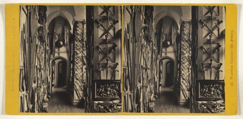 Warwick Castle - The Armoury; Henry T. Cooke & Son; about 1870; Albumen silver print