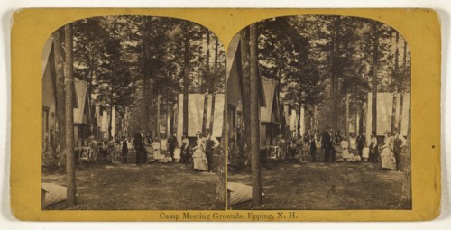 Camp Meeting Grounds, Epping, N.H; Oliver H. Copeland, American, 1836 - 1876, about 1875; Albumen silver print