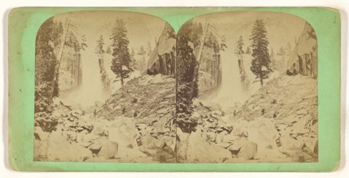 Vernal Falls. Yo-Semite Valley. California; American; 1860s; Albumen silver print
