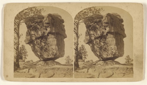 Balanced Rock; William Henry Jackson & Co; 1880 - 1890; Albumen silver print