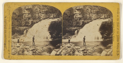 Minnisink Falls - Stony Creek; M.A. Kleckner, American, active Pennsylvania 1870s, 1870s; Albumen silver print