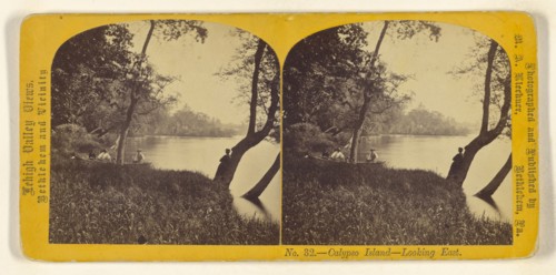 Calypso Island - Looking East; M.A. Kleckner, American, active Pennsylvania 1870s, about 1870; Albumen silver print
