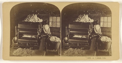 A Cotton Gin; Franklin G. Weller, American, 1833 - 1877, about 1870; Albumen silver print