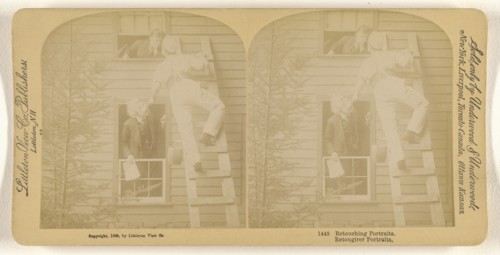 Retouching Portraits; Franklin G. Weller, American, 1833 - 1877, 1889; Albumen silver print