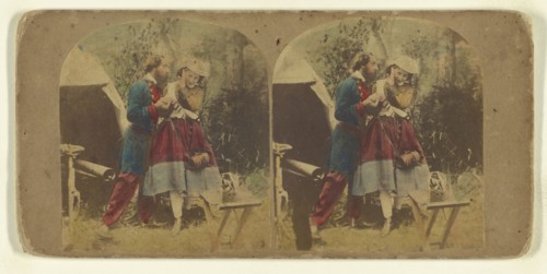 La Vivandiere; Attributed to London Stereoscopic Company, active 1854 - 1890, about 1865; Hand colored albumen silver print
