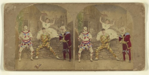 Here We Are Again..; Attributed to London Stereoscopic Company, active 1854 - 1890, about 1860; Hand colored Albumen silver