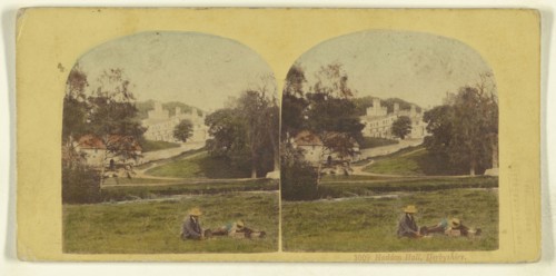 Haddon Hall, Derbyshire; London Stereoscopic Company, active 1854 - 1890, about 1860; Hand colored Albumen silver print