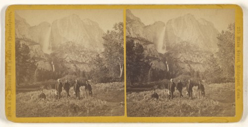 Yosemite Fall, Height 2634 feet; Unknown, or Irish & Company; about 1868; Albumen silver print