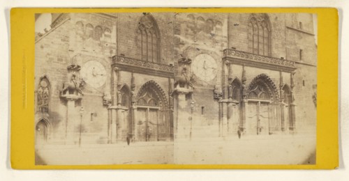 Cathedral at Basel, Switzerland; Jakob Höflinger, Swiss, 1819 - 1898, about 1870; Albumen silver print