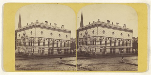 Academy of Design. New York City; American; about 1870; Albumen silver print