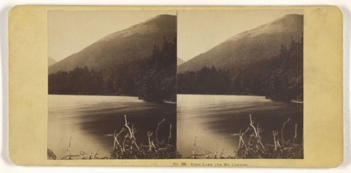 Echo Lake and Mt. Cannon; John P. Soule, American, 1827 - 1904, about 1861; Albumen silver print