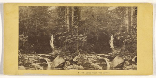 Gibbs Falls - The Grotto; John P. Soule, American, 1827 - 1904, about 1861; Albumen silver print