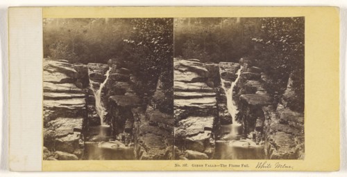 Gibbs Falls - The Flume Fall; John P. Soule, American, 1827 - 1904, about 1861; Albumen silver print
