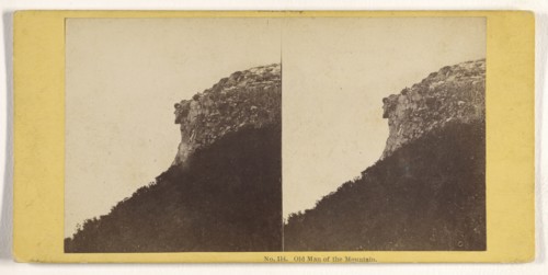 Old Man of the Mountain; John P. Soule, American, 1827 - 1904, about 1861; Albumen silver print
