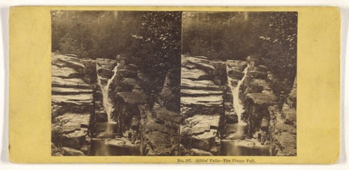 Gibbs Fall - The Flume Fall; John P. Soule, American, 1827 - 1904, about 1861; Albumen silver print