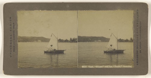 Capt. Ginger and his Yacht, Jamaica; American; about 1900; Gelatin silver print