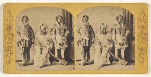 Dr. Kane and the Esquimaux, Smithsonian Institute, Washington; American; about 1850 - 1857; Albumen silver print