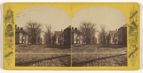 Hope St. from Bradford, looking North; Charles Pollock, American, active 1860s - 1870s, 1870s; Albumen silver print