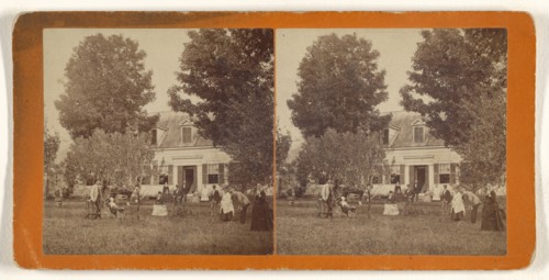 Residence of James Willard, Saxton's River; Frank Miller Taft, American, born 1851, about 1875; Albumen silver print