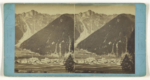 Chamonix et le Brevent; Tairraz Frères; about 1865; Albumen silver print