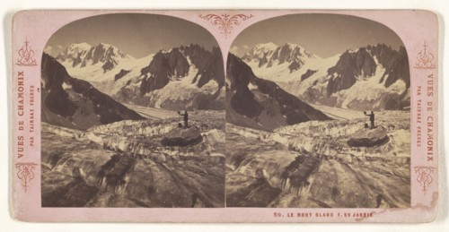 Le Mont Blanc v. du Jardin; Tairraz Frères; about 1865; Albumen silver print