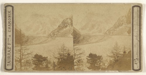 Mer de glace, Chamonix; Tairraz Frères; about 1865; Albumen silver print