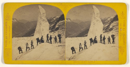 Ascens au Mt. Blanc; Tairraz Frères; about 1865; Albumen silver print
