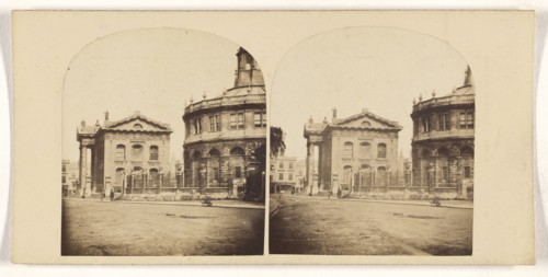 Broad Street, Oxford; Stephen Thompson, British, about 1830 - 1893, 1860s; Albumen silver print