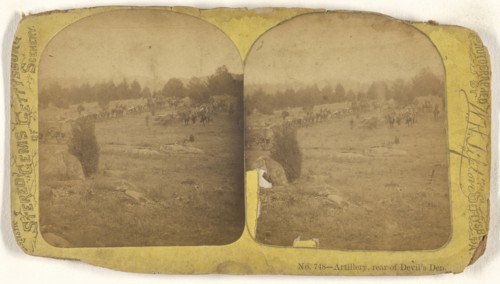 Artillery, rear of Devil's Den; William H. Tipton, American, 1850 - 1929, active Gettysburg, Pennsylvania, about 1882; Albumen
