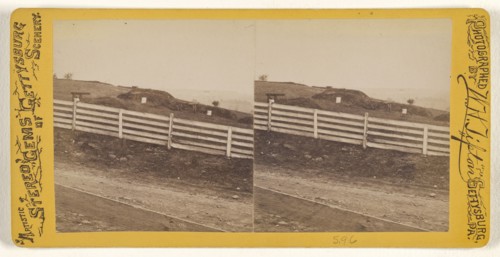 View of battlefield at Gettysburg, Pa; William H. Tipton, American, 1850 - 1929, active Gettysburg, Pennsylvania, about 1870