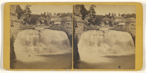 High Falls at Birmingham N.Y; Horace S. Tousley, American, 1825 - 1895, about 1875; Albumen silver print