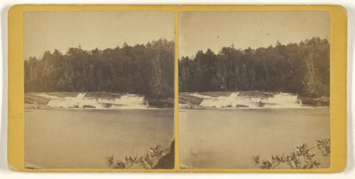 Piercefield Falls, Raquette River; Horace S. Tousley, American, 1825 - 1895, about 1875; Albumen silver print