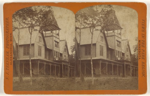 Hotel Alexandria, Geneva Beach, Alexandria, Minnesota; Newton J. Trenham, American, active Alexandria, Minnesota 1860s