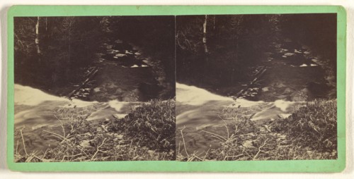 Brink of Lower Falls on Saturly Brook. Moravia, N.Y; T.T. Tuthill, American, active Moravia, New York 1870s, 1870s; Albumen