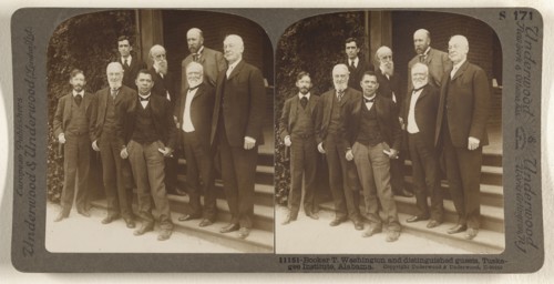 Booker T. Washington and distinguished guests, Tuskegee Institute, Alabama; Underwood & Underwood, American, 1881 - 1940s