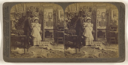 Presentation - The First Born; Underwood & Underwood, American, 1881 - 1940s, 1901; Albumen silver print