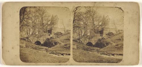 Castle of Mains, near Dundee; James Valentine, Scottish, 1815 - 1879, 1870s; Albumen silver print
