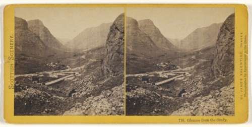 Glencoe from the Study; James Valentine, Scottish, 1815 - 1879, 1870s; Albumen silver print